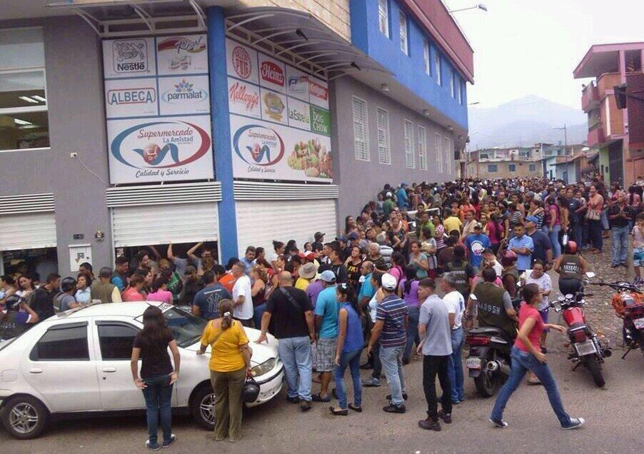 venezuela grocery store lines